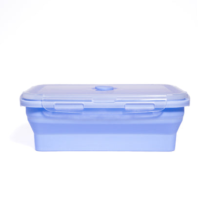 Collapsible Silicone Food Storage Containers – 4-Piece Set with Airtight Lids
