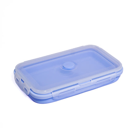 Collapsible Silicone Food Storage Containers – 4-Piece Set with Airtight Lids