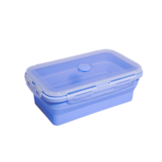 Collapsible Silicone Food Storage Containers – 4-Piece Set with Airtight Lids